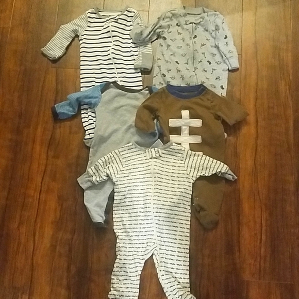 Baby sleepers 0-3 month bundle